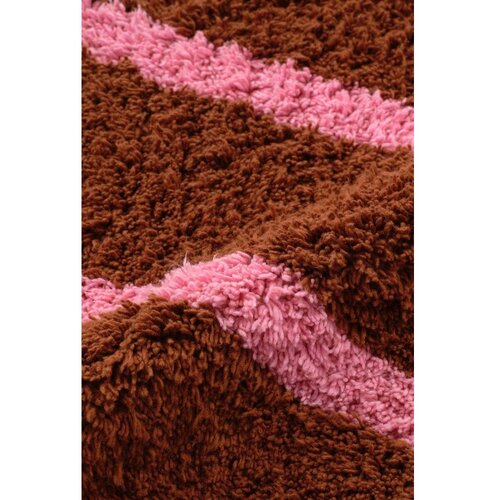 Jotex Rožnat/rjav bombažen tekač 80x250 cm Mika &amp;ndash; Slike