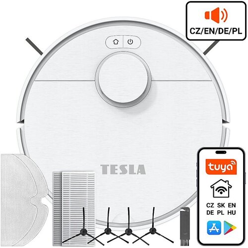 Tesla robostar - pametni robotski usisivač 2u1 2550 mah wi-fi bela Cene