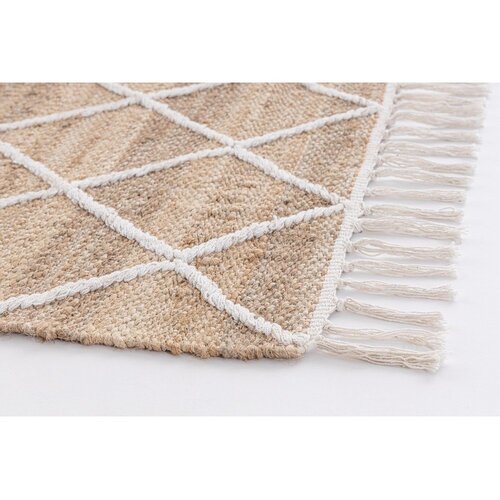 BIZZOTTO Bela/v naravni barvi ročno tkana preproga iz jute 60x90 cm Shaila &amp;ndash; Slike