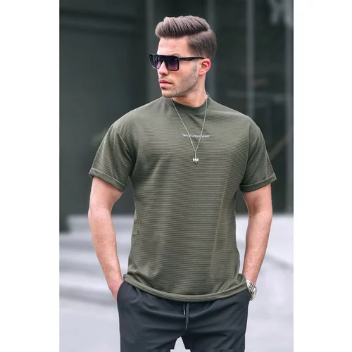 Madmext Lycra Khaki Basic Men's T-Shirt 6060