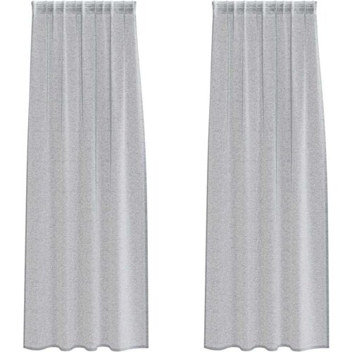 vidaXL Voile zavesa z zavesami 2 pcs Temno siva 260 x 140 cm Poliester, (5000148971) Cene