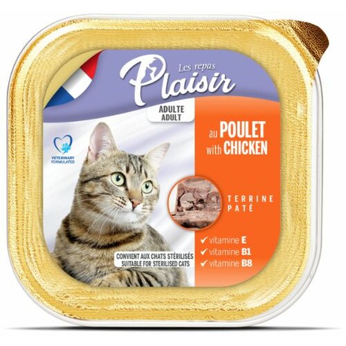 Plaisir pašteta za mačke-piletina 3,2 kg Cene