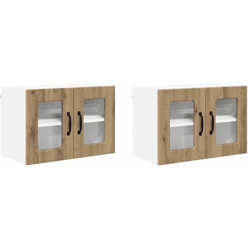 vidaXL Stenska kuhinjska omarica 2 pcs Umetni hrast 60 x 31 x 40 cm, (5000091892) Cene