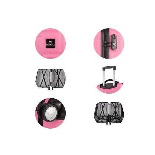 Zoozie Bags set kofera 8340, 2 dijela, roze Slike