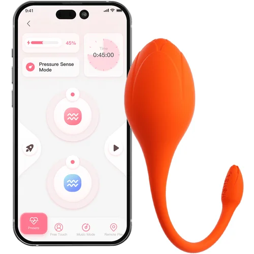 HoneyPlayBox Lili App-Controlled Egg Vibrator Orange