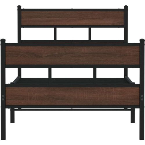 VidaXL Okvir kreveta bez madraca s uzglavljem i podnožjem 90x200 cm Slike