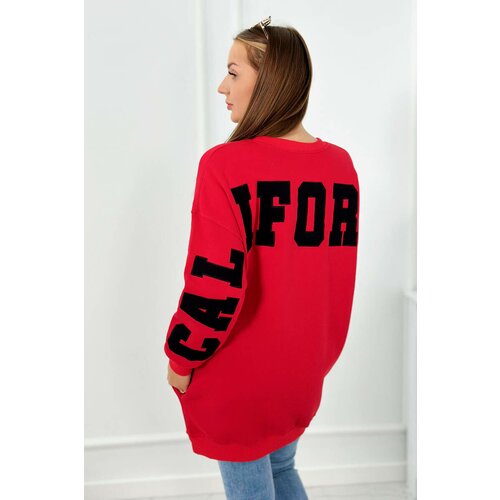 Kesi Insulated sweatshirt with red California lettering Slike