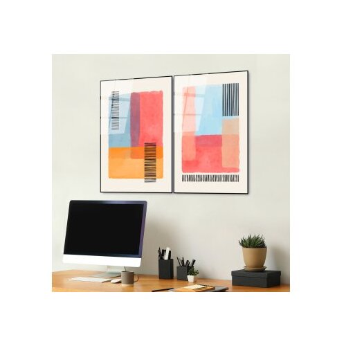 WALLXPERT dekorativna slika od kaljenog stakla (2 komada) uv 949 45 x 65 Slike