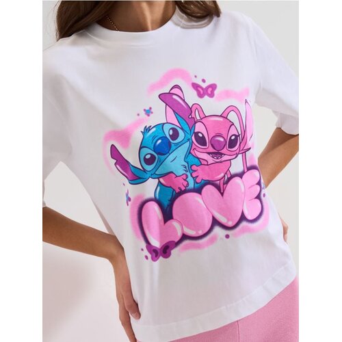 Sinsay Pamučna majica kratkih rukava Lilo & Stitch Cijene