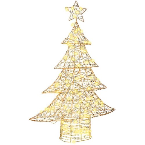 vidaXL Božično drevo med 120 LED Toplo bela 120 cm PET Cene