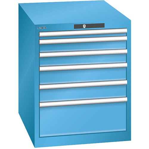 LISTA Predalnik s 6 predali, ŠxGxV 564 x 724 x 700 mm, svetlo moder Cene