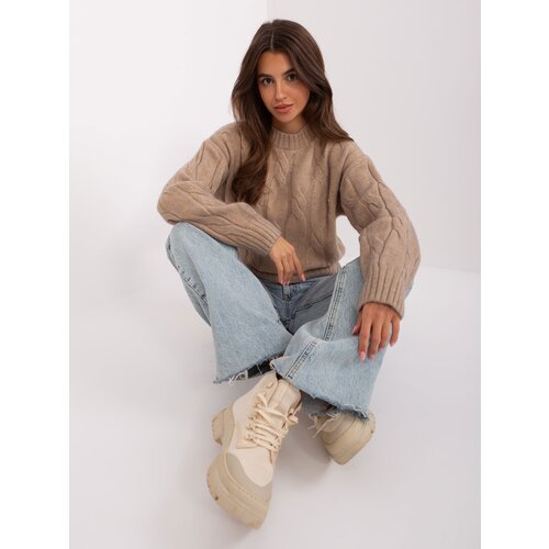 Factory Price Sweater-AT-SW-0146.10P-dark beige Cene