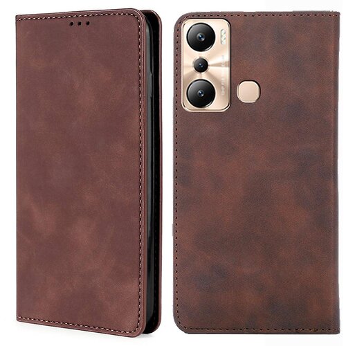 INORCO Za Infinix Hot 20i 4G PU usnjena torbica za telefon, stojalo, držalo za kartico Skin-touch Cover, (22035688) Slike