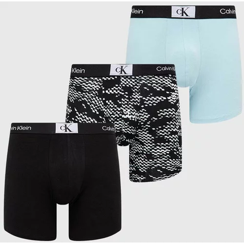 Calvin Klein Underwear Boksarice 3-pack moški, zelena barva