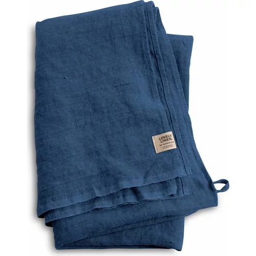 Lovely Linen Hamam-brisača / brisača za savno - Denim Blue