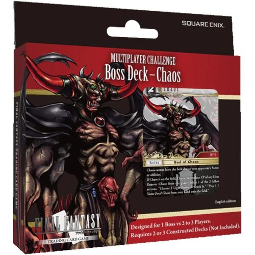 Final Fantasy TCG Multiplayer Challenge Boss Deck Chaos komplet igralnih kart Cene