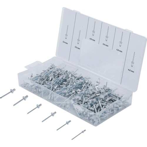BGS set aluminijskih slijepih zakovica 2,4&ndash;4,8 mm 400 komada 8058 Cijene