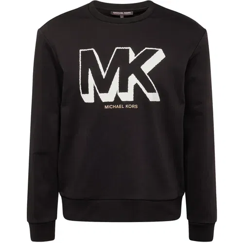 Michael Kors Sweater majica bež / crna / bijela