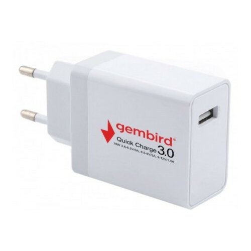 Gembird NPA AC35 QC3.0 brzi punjac +micro USB kabl,18W 3.6 6.5V 3A, 6.5V 9V 2A, 9V 12V 1.5A349 Slike