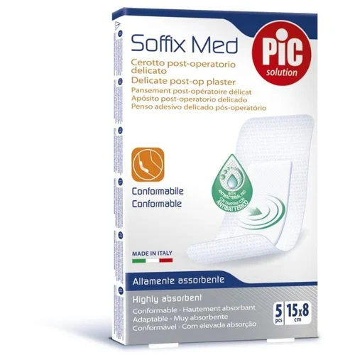 Pic Solution Antibakterijski pooperativni obliž PiC SoffixMed 15x8cm 5X