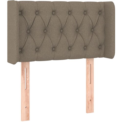Maison Chic posteljno vzglavje - vzglavna omarica - nočna omarica z u&amp;scaron;esi taupe 83x16x78/88 cm blago, (21712184) Slike