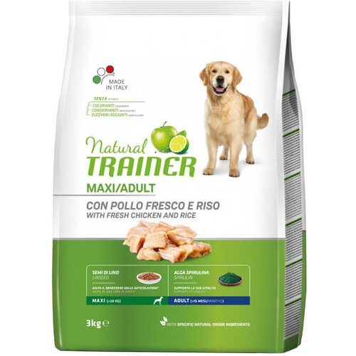 Trainer daily nutrition maxi adult with fresh chicken - hrana za odrasle pse velikih rasa - sa piletinom (3kg i 12kg) 3kg Cene