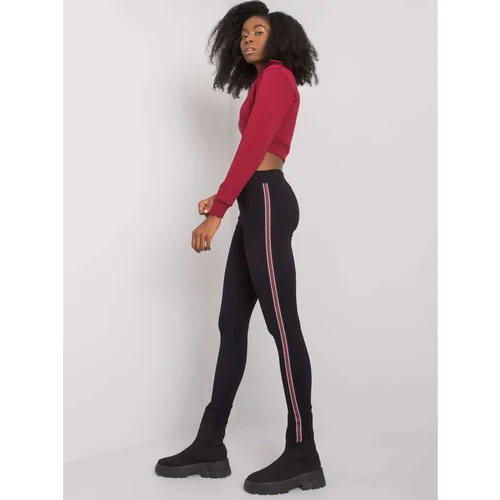 Fashion Hunters Black women's cotton leggings from Jianna RUE PARIS