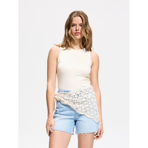 Reserved LADIES` SHORTS & BELT - plava Cene