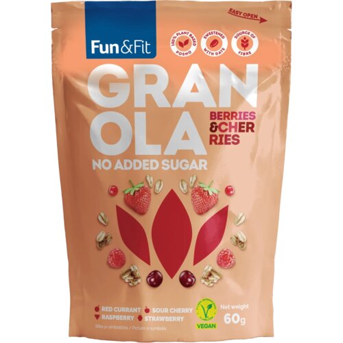 FUN&FIT Granola crveno voće 60g Cene