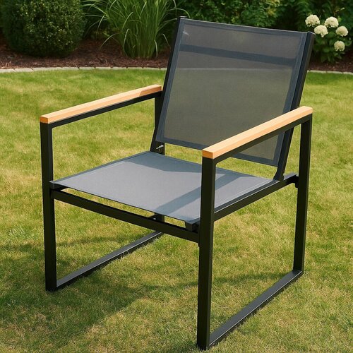 Gardenson Set Vrtnih Stolov Volasi, Antracit, 4 Kos Slike