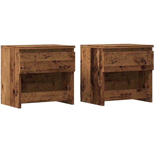 Maison Chic Dvo delni komplet Nočne omarice - Nočne mize star les 40x30x39 cm iverna plošča, (21686797) Cene