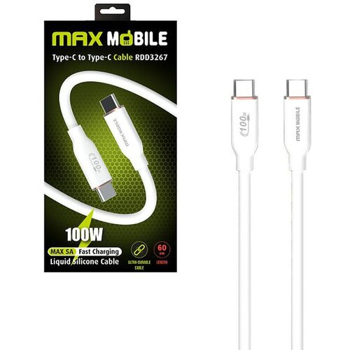 Max Mobile data kabel c-type RDD3267 bijeli, 5A, 0.60 m Slike