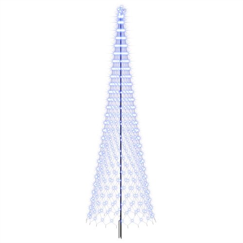  LED božićno drvce 500 cm 550 LED lampica Plava Željezo Crna Slike