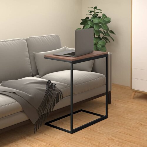 The Living Store Stranska mizica črna 55x35x66 cm konstruiran les - Stranska Mizica, (21421366) Slike