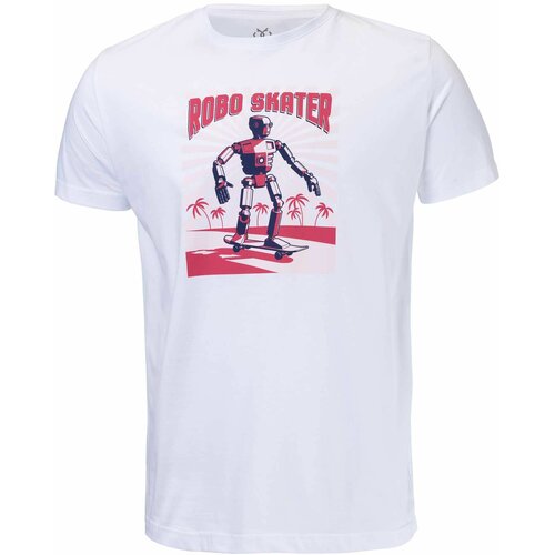 Muška Majica Robo Skate T-shirt - BELA Slike