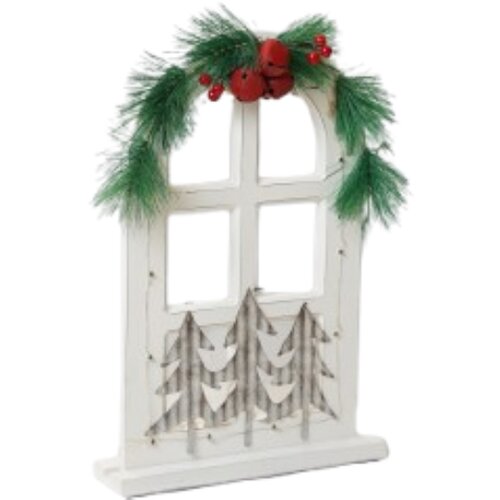  Novogodišnji prozor, beli Cene