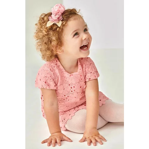 Mayoral Dječja haljina boja: ružičasta, mini, ravna