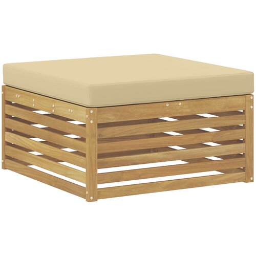  Set vanjskih sofa 7 kom. Bijela i bež Smeđa 406 x 168,5 x 73 cm Slike