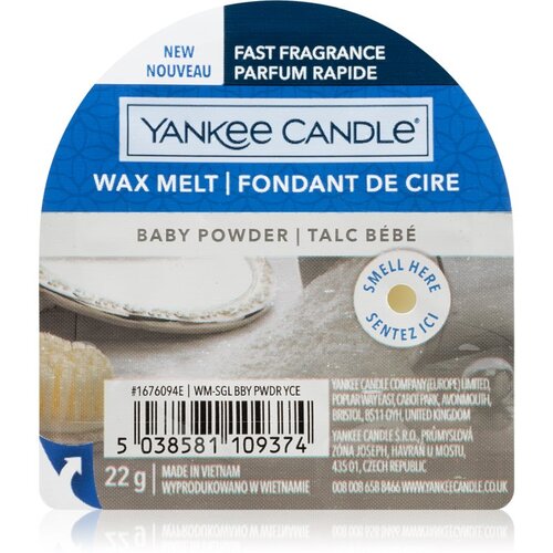 Yankee Candle baby Powder vosak za aromatične lampe 22 g unisex Slike