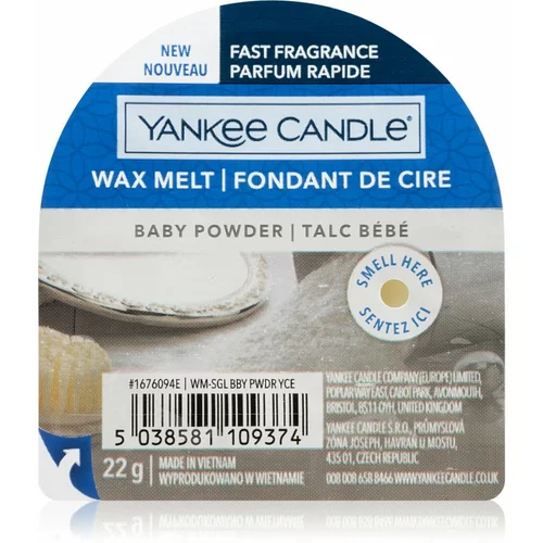 Yankee Candle baby Powder vosak za aromatične lampe 22 g unisex