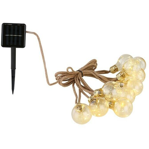 Globo LED solarni svjetlosni lanac (Na otvorenom, 570 cm, Topla bijela) Slike