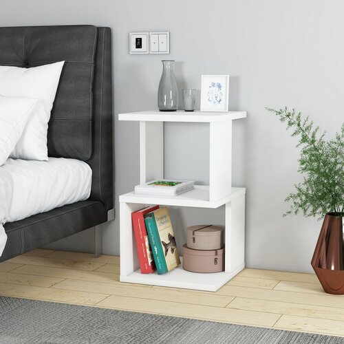 Hanah home Salvıa - white white nightstand Cene