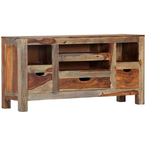 VidaXL Komoda siva 100x30x50 cm trden palisander Slike