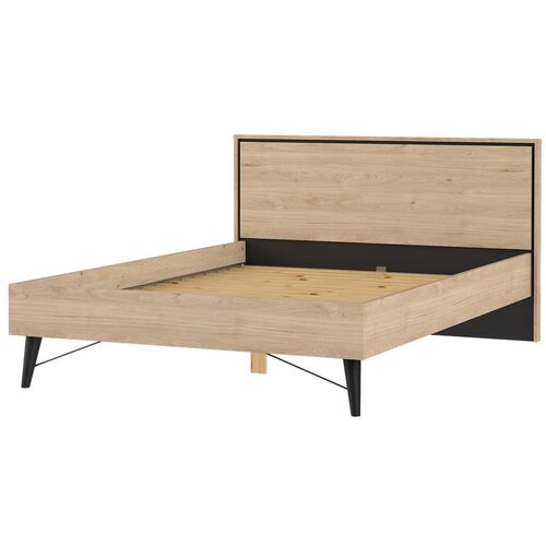 Tvilum Zakonska postelja v hrastovem dekorju z letvenim dnom 140x200 cm v naravni barvi Ry &amp;ndash; Slike