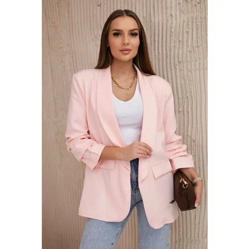 Kesi Elegant jacket with lapels light powder pink