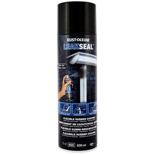 Rust_Oleum Leakseal Tečna guma u spreju, 0.5l, Crna Slike