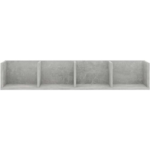  Polica za CD-ove boja betona 100 x 18 x 18 cm drvena Slike