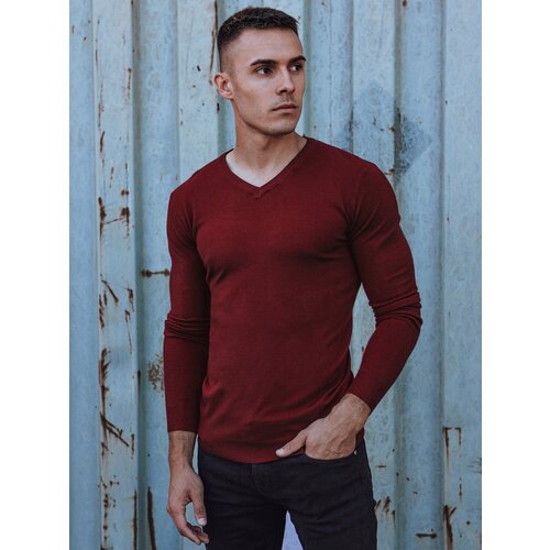 DStreet Sweter męski bordowy Slike