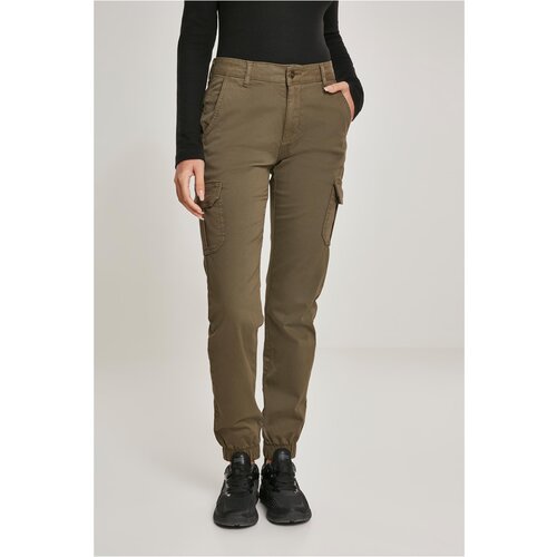 Urban Classics Women&amp;#039;s high-waisted cargo trousers olive Slike