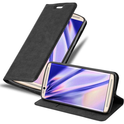 Cadorabo Ohi&scaron;je, združljivo z ZTE Axon 7 MINI v nočna črna - Za&scaron;čitni ovitek z magnetnim zapiranjem, stoječo funkcijo in režo za kartice, (20550179) Cene